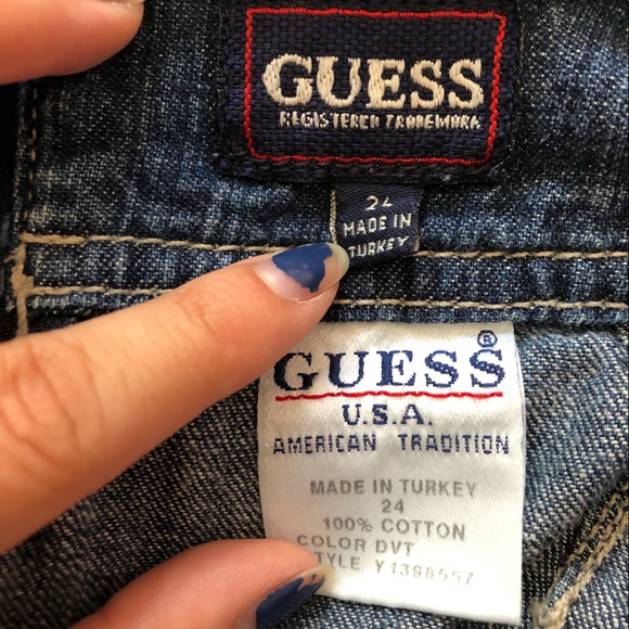 Guess Jeans, Jean skirt, size 24 waist - Picture 4 of 4